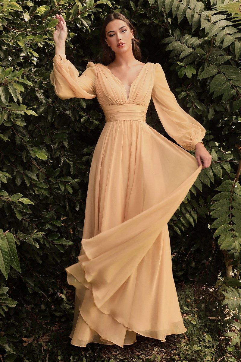 chinese dress ladies Long Formal A-Line Lace Evening Dress by LaDivine CK2401 – The Dress Outlet