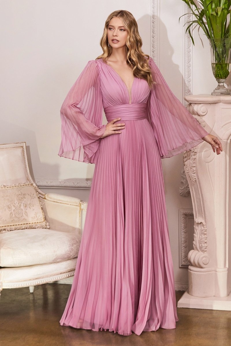 cinderella divine long sleeve dress CD242 | LONG SLEEVES – Ladivine by Cinderella Divine