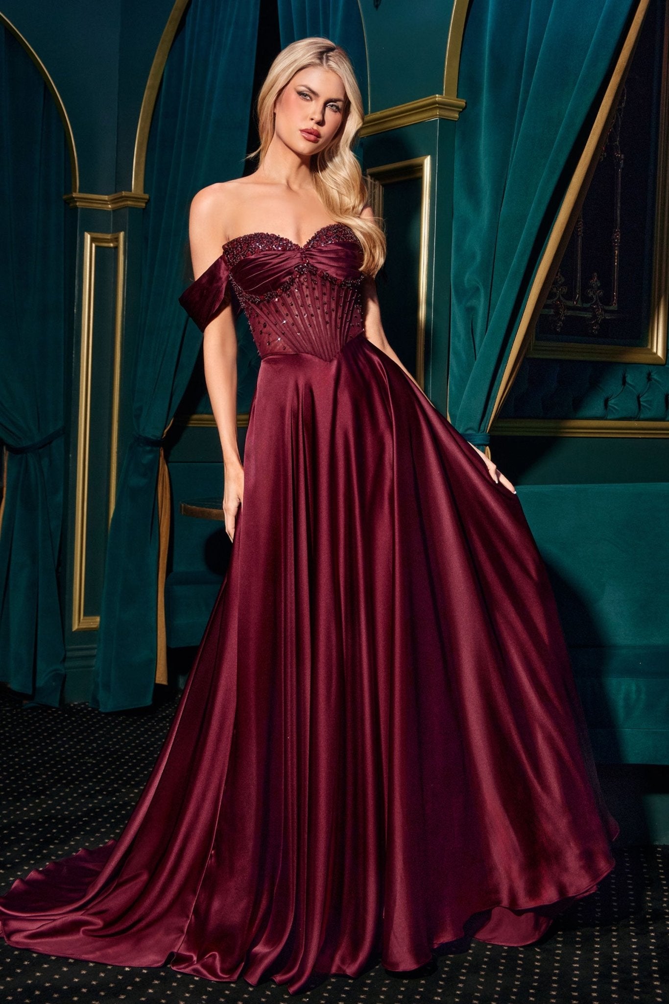 CD297 | A-LINE DRESS  Ladivine by Cinderella Divine | Shop Trendy Women's  Dress Online