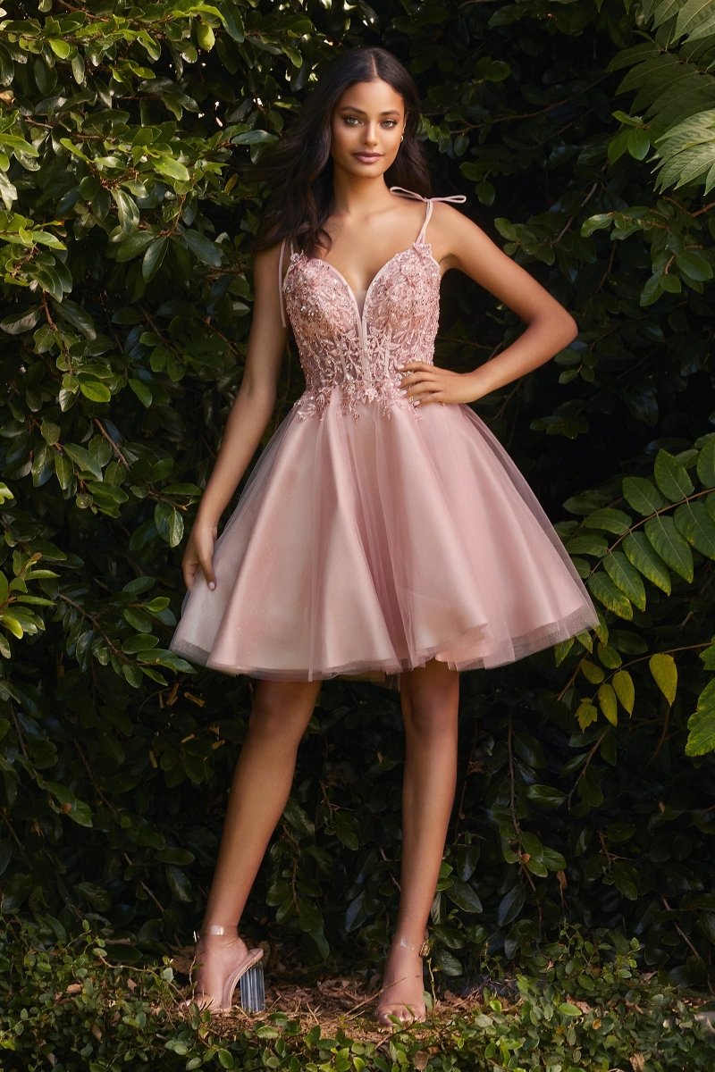 Ladivine CD0188 - A-Line Mini Dress