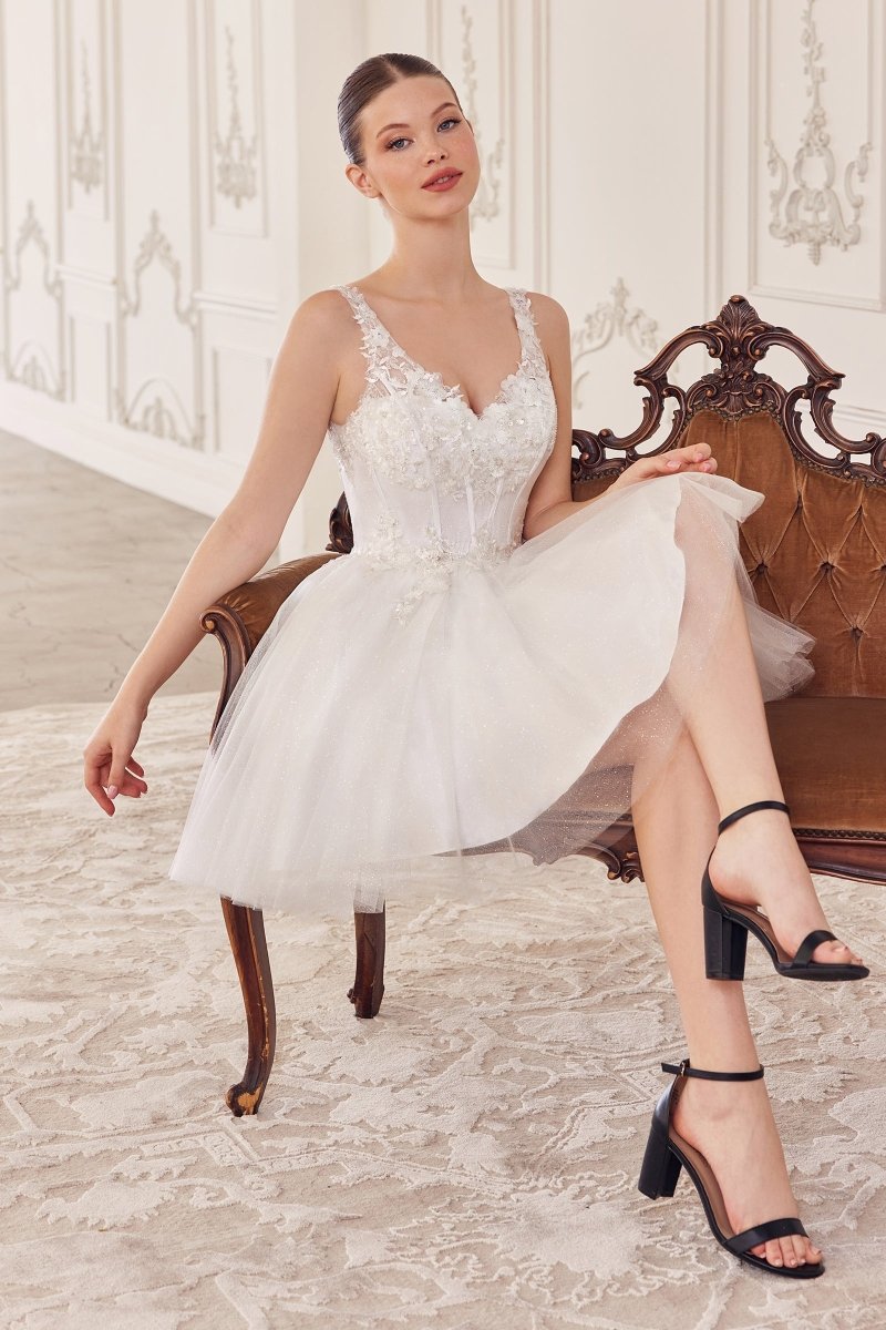 Ladivine CY019 - A-Line Mini Dress