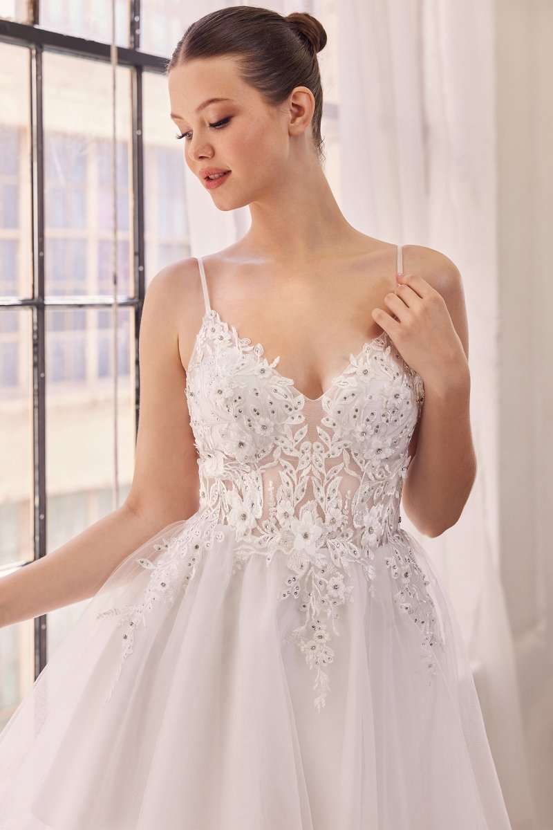 Ladivine SF047 - A-Line Mini Dress